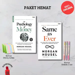 PAKET BUKU ORIGINAL Same as Ever & The Psychology of Money - Morgan Housel (Edisi Revisi, SC, BACA)