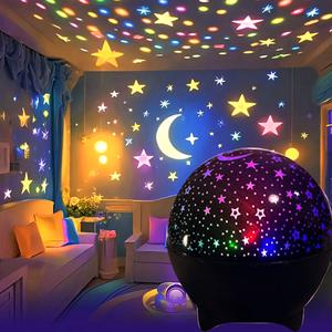 Lámpara de estrellas galáctica soñadora, luz de proyección de estrellas del universo, lámpara ambiente para mesita de noche con alimentación por USB, iluminación ambiental moderna, ideal para habitación infantil, sala de estar, KTV, oficina y bar