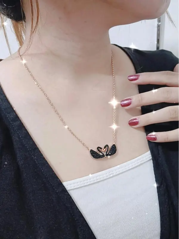 Set Perhiasan Wanita Swan 03,Titanium Anti Karat dan Tahan Lama Premium Quality SS003 2
