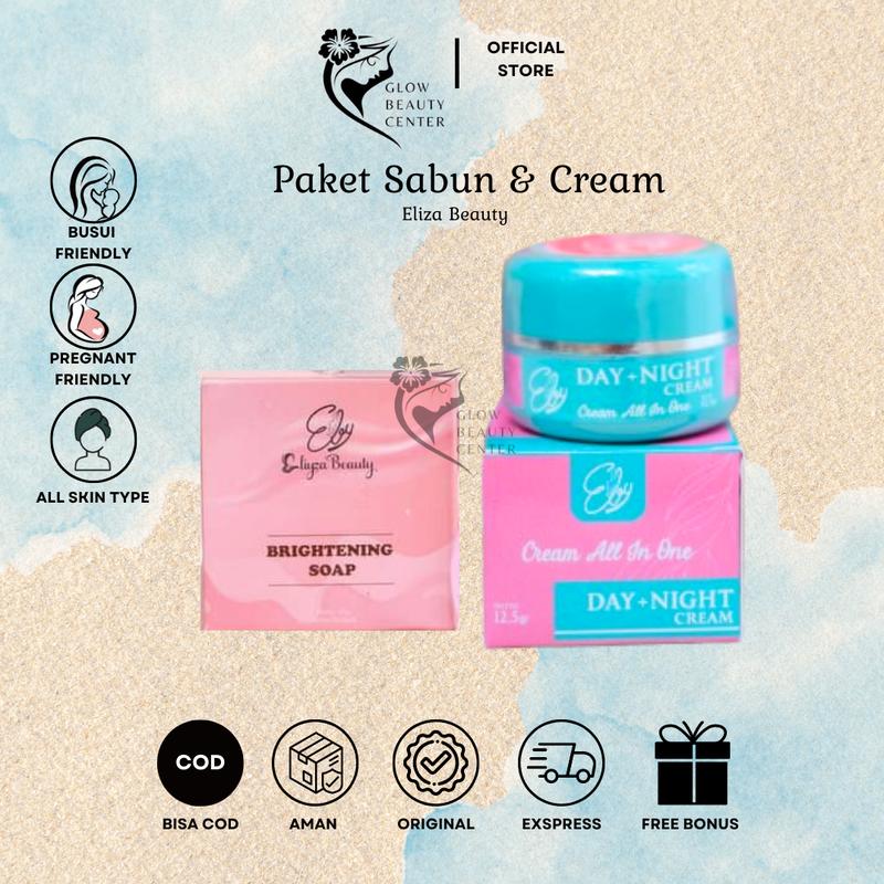 Eliza Beauty Paket Lengkap Perawatan Wajah Sabun Toner & Cream Untuk Mencerahkan Memutihkan Mengencangkan Pelembab Facial 1