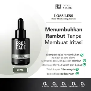 Escalade Loss Less Hair Thickening Serum 30ml - Menebalkan Rambut, Menutrisi Akar, Melembutkan, Tidak Lengket, Aman untuk Semua Jenis Rambut & Kulit