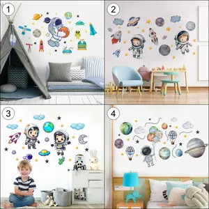 Semesta Ready Stok Wall Sticker Motif Astronout Stiker Dinding Wallsticker