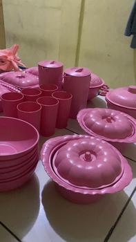 Product Review of Yoi - Piring Plastik Set 28pcs / Set Prasmanan / Piring 6pcs Mangkok 6pcs Basi Segi 4pcs Bulat 2pcs Tempat Nasi 2pcs Teko 2pcs Gelas 6pcs Makan Sayur Kitchenware from i**k 2
