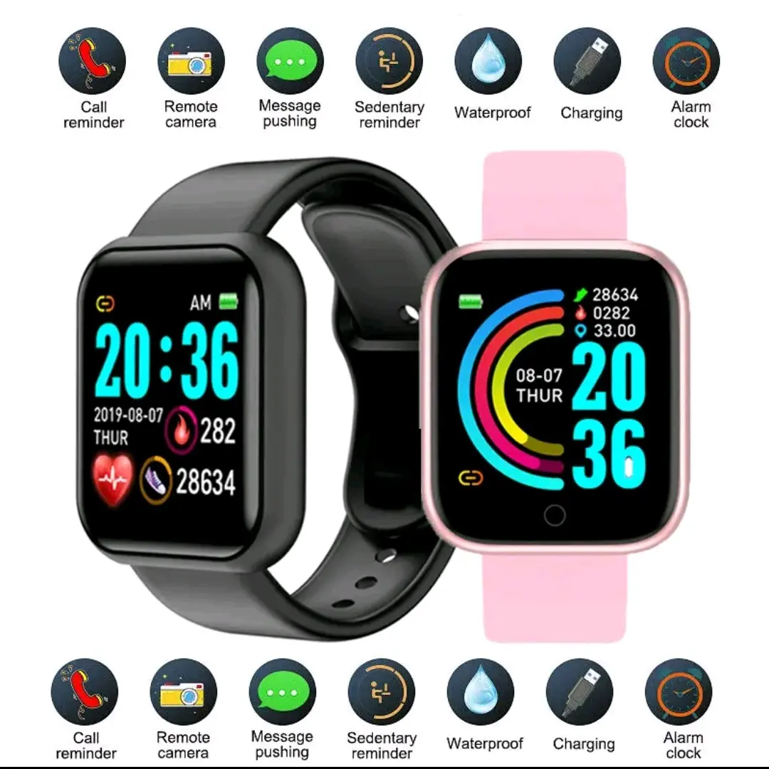 *COD* *PROMO AWAL TAHUN* Smartwatch  Sayu Tombol Bisa Custom Wallpaper dan Menerima Notifikasi Sosmed - Jam Tangan Cerdas Smartwatch Keren Bluetooth Layar