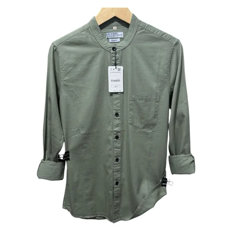 Kemeja Z4R4 basic kerah sanghai pria/ kemeja koko / kemeja casual pria 1