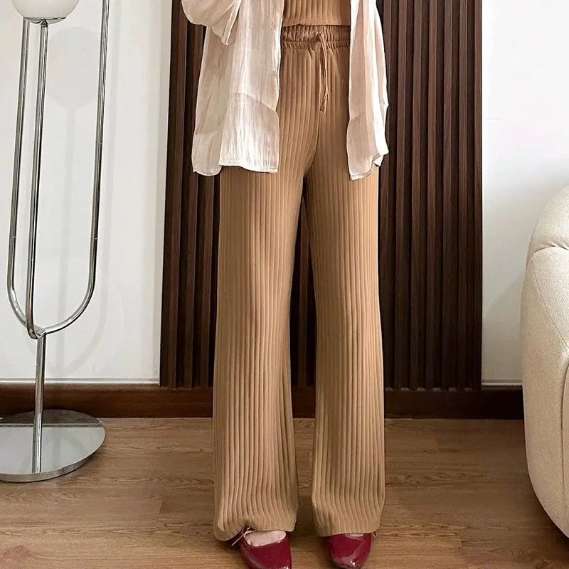 (TERMURAH KULOT)-Celana Yona Knit Hornet Premium Tebal loose Pants Highwaist Kulot Panjang Basic Strech Premiun Korean Style