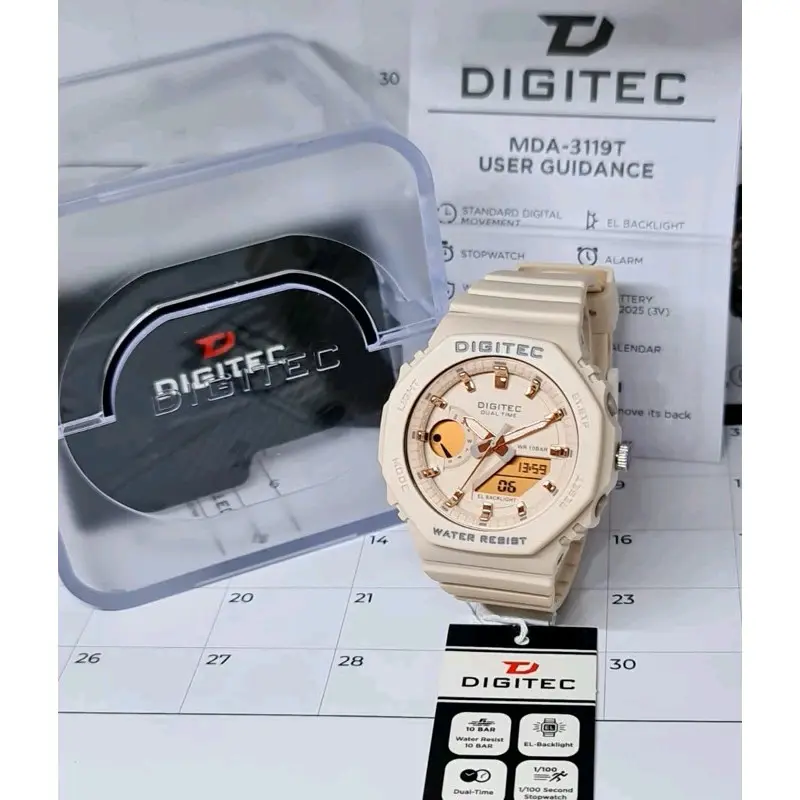 Jam Tangan DIGITEC ORIGINAL DA-3119T / DA3119 / 3119T / DA 3119 DIGITEC Watch Sport Dual Time