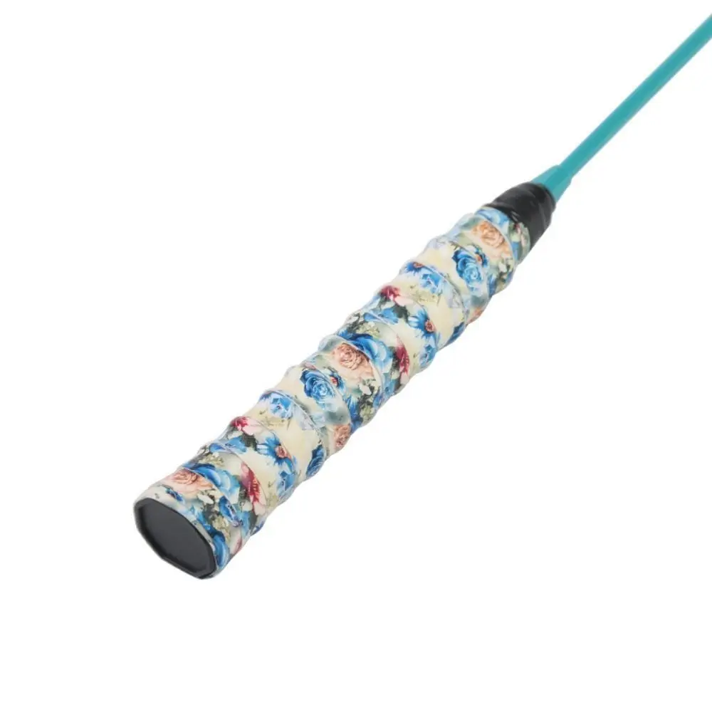 Sports Leopard Print Racket Sweatband Non-slip Winding Bicycle Handle Winding Strap Pu Breathable Tennis Tape Badminton Racket