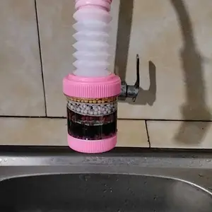 Filter Keran Air 6 Lapisan Umum, Bisa Dibongkar Cuci, Anti Percikan & Hemat Air untuk Dapur Rumah