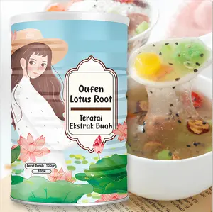 [ HALAL ] Oufen Lotus Root | Bubur Teratai Makanan Sereal Sehat 500g
