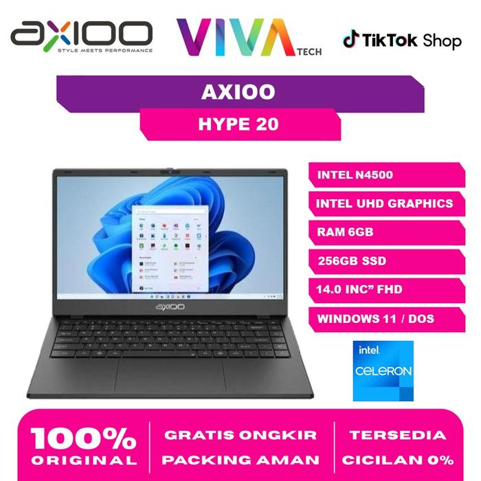 Gambar AXIOO HYPE 20 N4500 6GB 256GB DOS/WINDOWS 14.0 BLACK/BROWN dari VIVATECH STORE Kota Administrasi Jakarta Timur Tokopedia