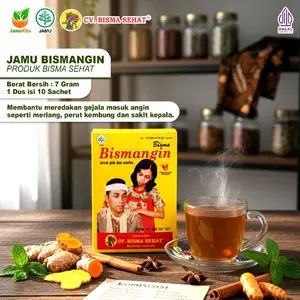 Jamu Bismangin - Meredakan gejala masuk angin // Bubuk // 7 Gram // Isi 10 pcs