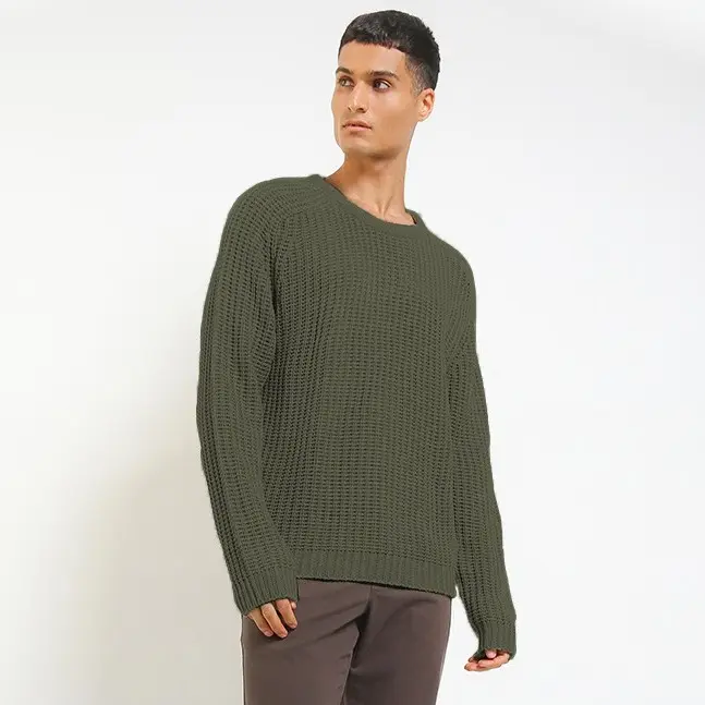 PEPONI 1760 Sweater Pria Rajut Oversize Soft Acrylic Tangan Panjang Tebal Premium Korean Winter 5