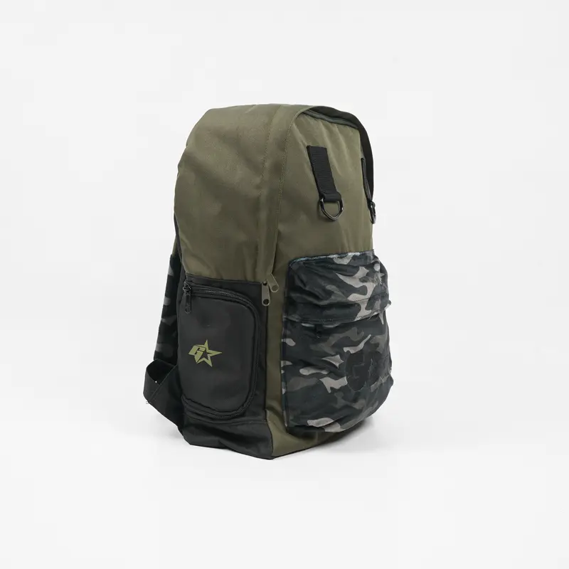 GDCK Backpack Olive LAMIA / Tas Ransel Punggung Nilon / Tas Bagpack Sekolah Motif Camo 2
