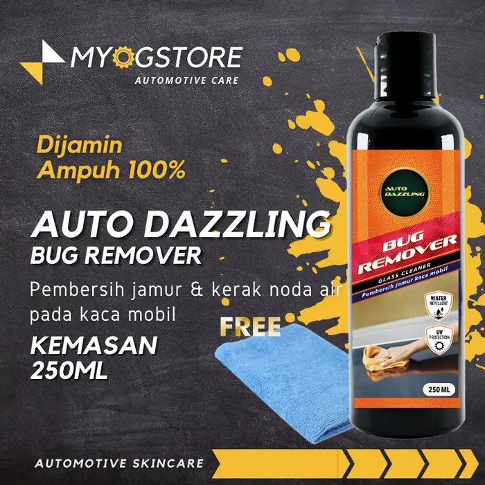 New stok - BUG REMOVER CAIRAN OBAT PEMBERSIH PENGHILANG JAMUR KACA MOBIL TERAMPUH