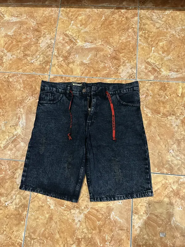Celana Jeans Pendek Pria Sobek Bahan Jeans Non Strit Premium Tebal Tidak Melar Model Kekinian Terbaru - Harga Termurah Jumbo Ready 65 kg 4