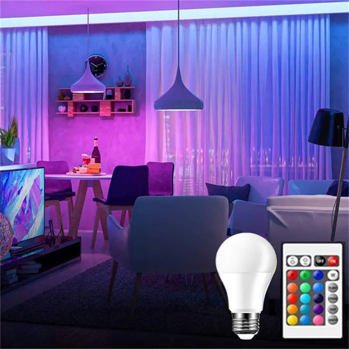 DIY RGB Color Changing LED Light Bulb with Remote Control