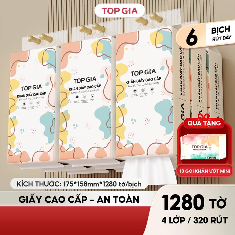 (TẶNG 10B KHĂN ƯỚT MINI HN-HCM ) Combo 6 bịch khăn giấy đa năng treo tường đa sắc tiện lợi TopGia (tặng móc treo tường) Giấy Ăn Khăn Giấy phòng bếp vn Giấy Vệ Sinh giấy rút đa năng treo tường ĐẠT QUY CHUẨN BỘ CÔNG THƯƠNG (DS)