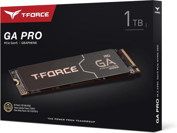 Gambar TEAMGROUP T-Force GA PRO 1TB SSD Graphene Heatsink DRAM SLC Cache 3D TLC NAND NVMe InnoGrit PCIe Gen5x4 M.2 Read/Write 10,000/8,500 MB/s TM8FFJ001T0C129 dari STAR17 COM Kota Administrasi Jakarta Selatan Tokopedia