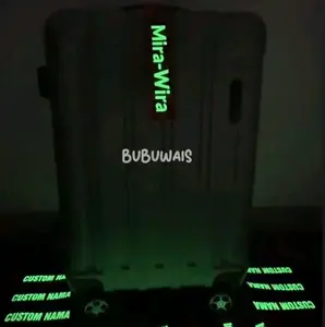 BISA MENYALA NAME  TAG KOPER HAJI/ UMROH GLOW IN THE DARK