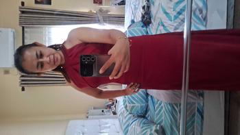 Product Review of Dress pesta 106095 / LONGDRES HEAVENY ANASTASIA HELTER NECK EKOR PANJANG formal from L**a 1