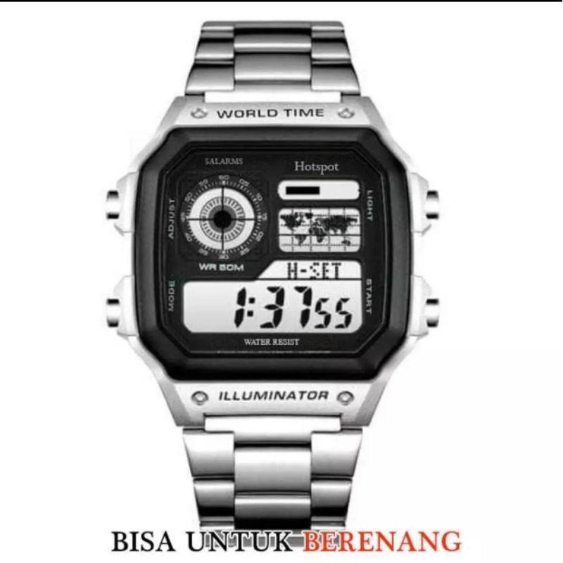 Jam Tangan Pria Wanita Hotspot Tahan air Jam Tangan Digital Pria Wanita Dewasa Remaja 2
