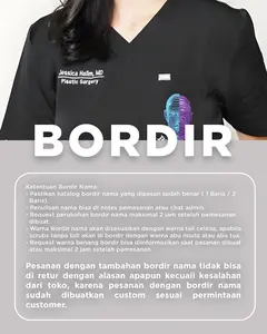 Bordir Baju Jaga SCRB 1 Baris (CHAT ADMIN)