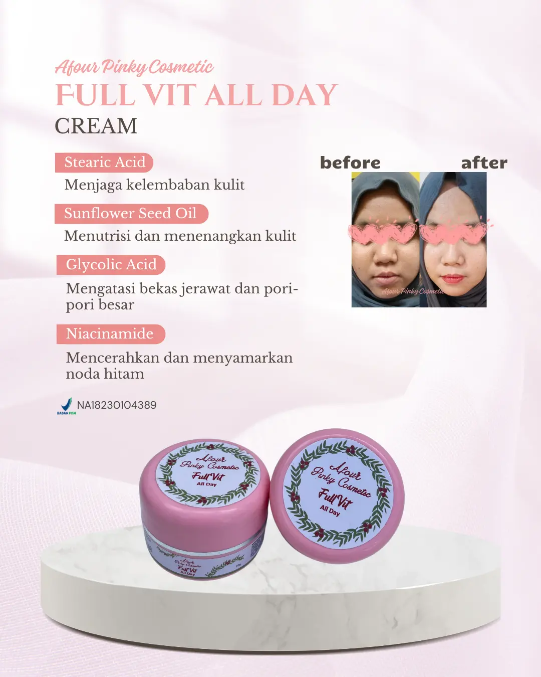 Full Vit All Day Cream - Afourpinky
