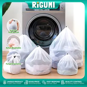 Laundry Bag Serut Jaring Cuci Baju Celana Bra Premium Anti Sobek & Anti Rusak Travel Friendly Aman Untuk Mesin Cuci