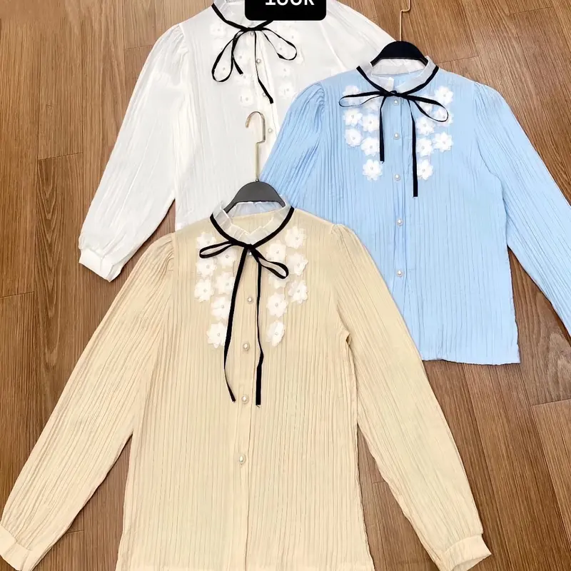 Blouse atasan wanita lengan panjang lebaran fashion wanita terbaru Casual Formal 1