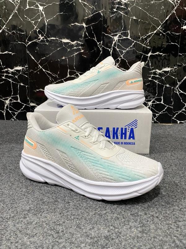 ARSAKHA Sepatu Original Sneaker Olahraga Sport Running Phylon Empuk Ringan Pria Dan Wanita Sepatu Jogging Hitam Size 36-46