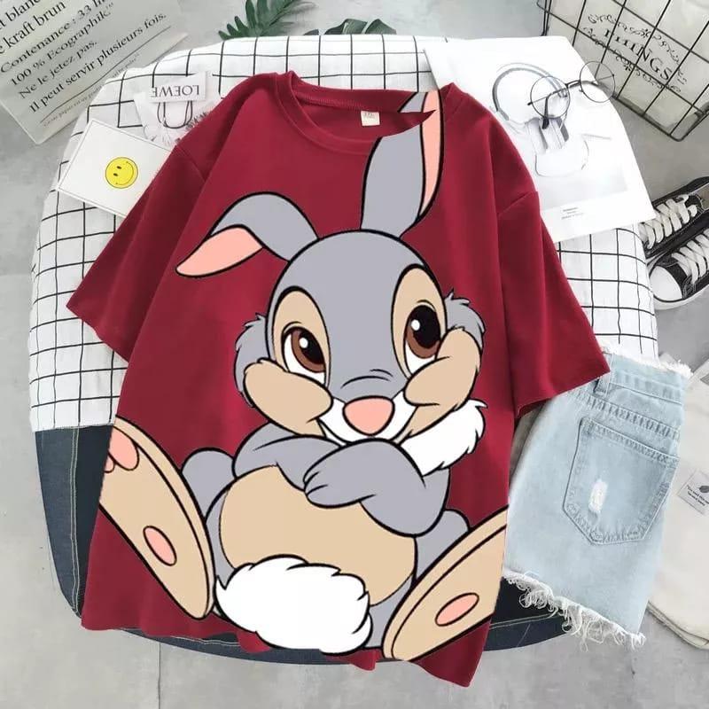 KUKAMI GROSIR - KAOS OVERSIZE JUMBO RABBIT 1