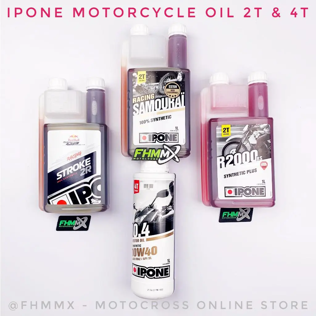 Oli IPONE Motorcycle 2T & 4T 1 LITER