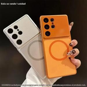 Funda magnética de vidrio esmerilado Corning a prueba de golpes adecuada para Samsung S26Ultra, S26 Plus, S25, S24 Ultra con protección de vidrio para la lente compatible con MagSafe accesorios para teléfonos de carga inalámbrica funda protectora