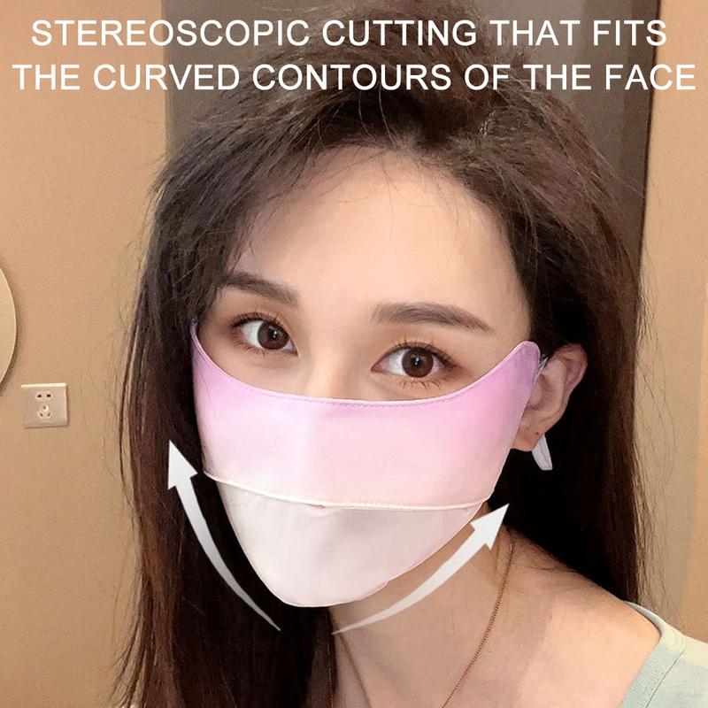 Product Introduction of NOFOXO Summer Adjustable Anti-UV Mask Ear Straps Dustproof Anti Fogging UPF50+ Sun Protection Facemask Breathable Ice Silk Women 30