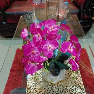 Bunga Anggrek Kain 4 Cabang (COD)