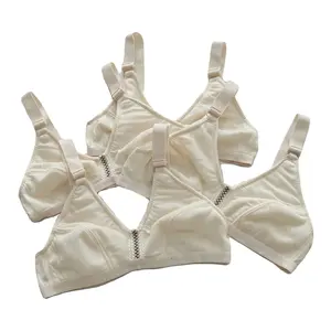 Paket 3Pcs 25Rb Bra Bh Pelajar Wanita Tanpa Busa Katun Lembut Model Polos Nyaman Dipakai Remaja Ukuran 36-40
