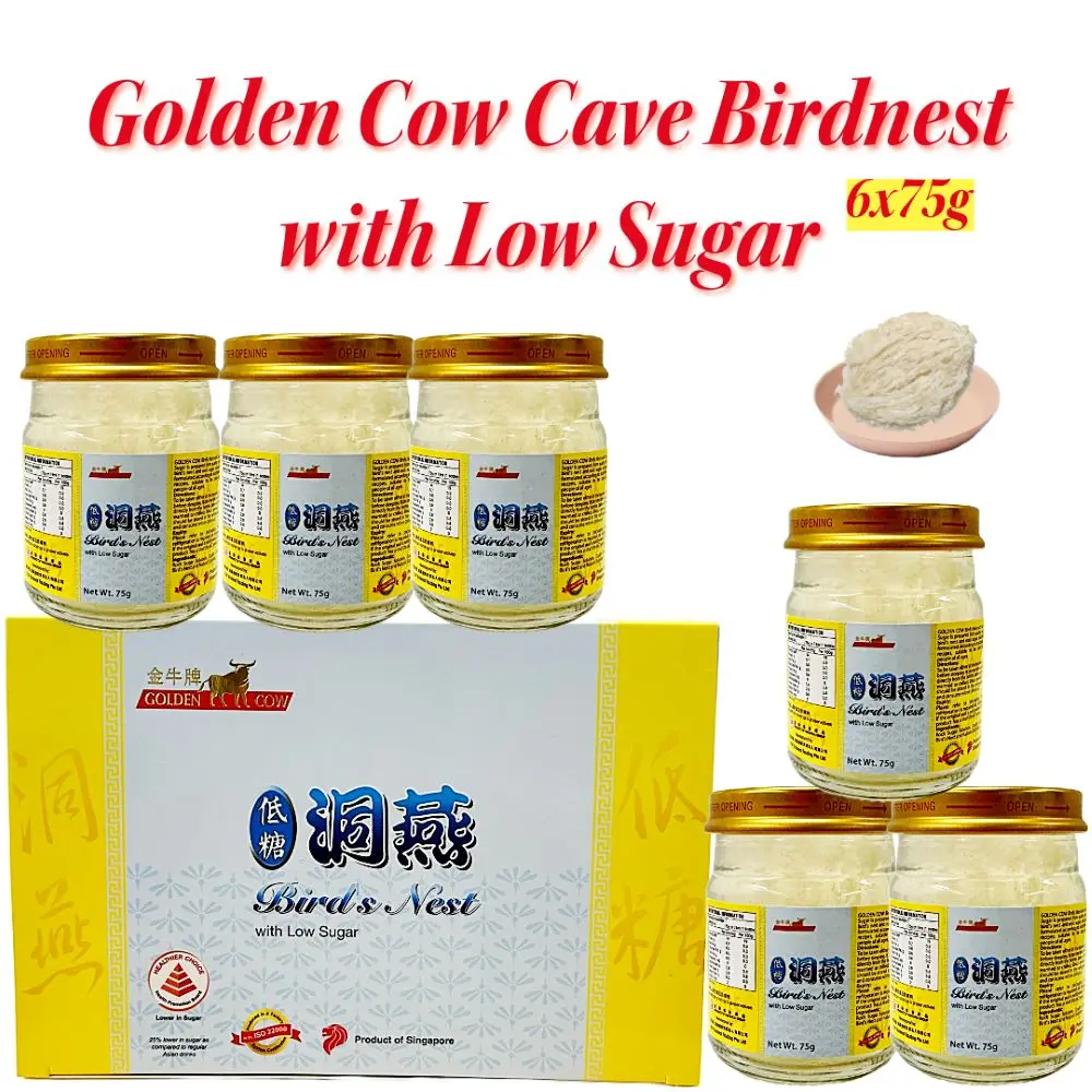 Golden Cow Cave Bird's Nest with Low Sugar (6x75g)