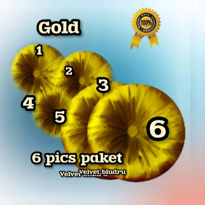 bantal labu bahan vrlvet gold udi filucon paket6 pcs