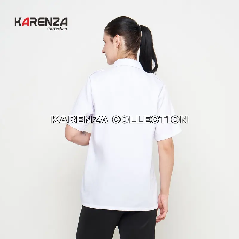 Baju Putih Dinas Wanita Lengan Pendek Seragam Pns Putih Wanita Baju Pdh Putih Wanita Kemeja Putih Pemda Wanita pppk baju  pdh pmr 1