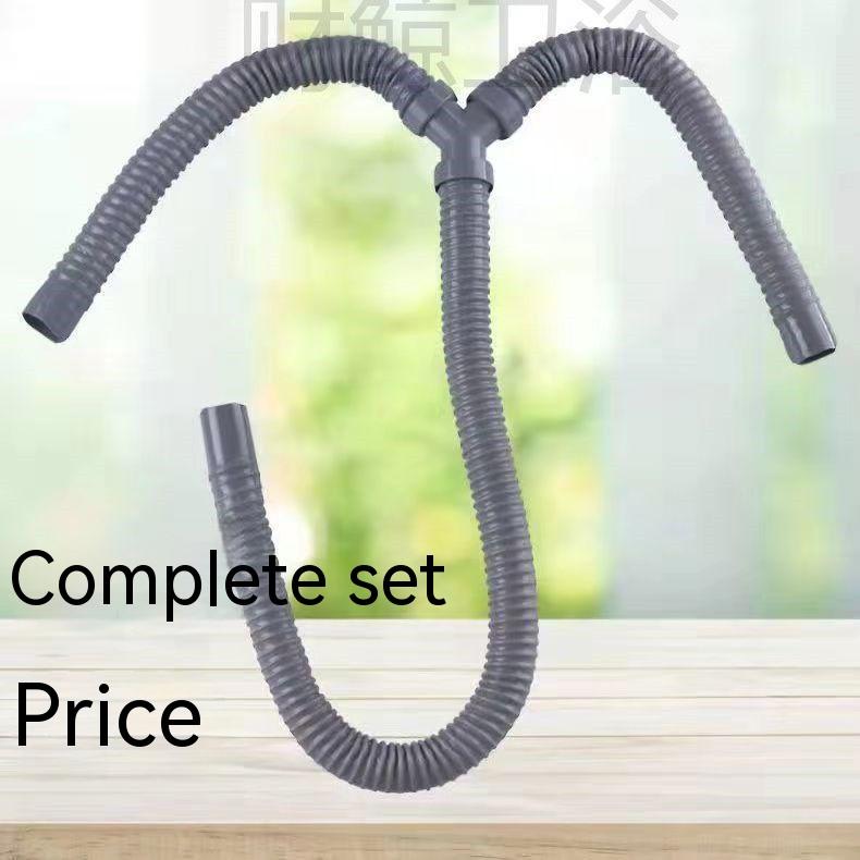 Product Introduction of Yealink Sanitary Ware Three way sink, drainage pipe, drainage plastic, extended hose, thickened, anti-corrosion, and durable drainage for basin and pool 6