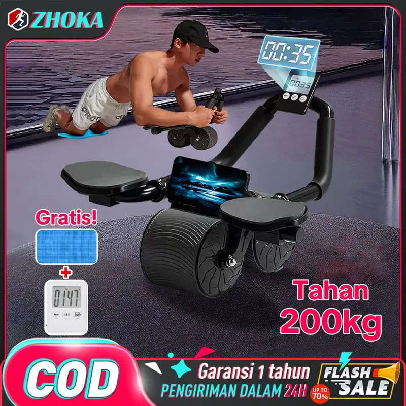 SPEEDS Ab Wheel Abs Roller Slide Abdominal Roller Pull Rope Alat