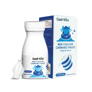 (READY STOCK ) Coolvita Milk Calcium Chewable Original Flavor 30 Tablet