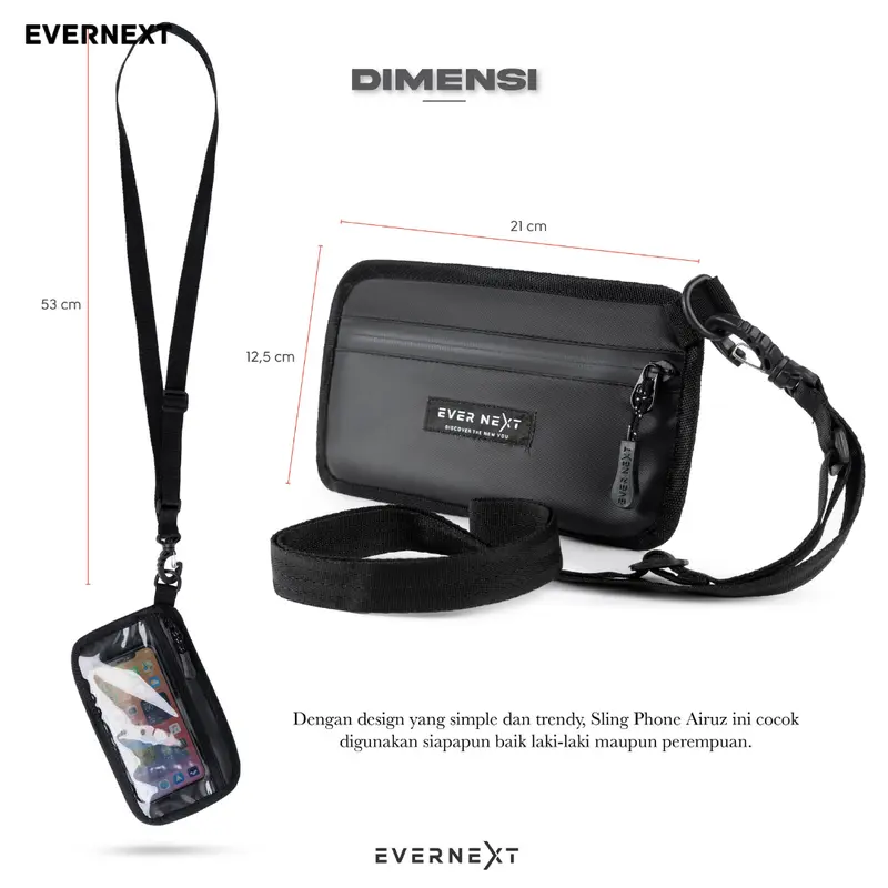 SLING PHONE AIRUZ Pouch Wallet Tas HP Waterproof 0