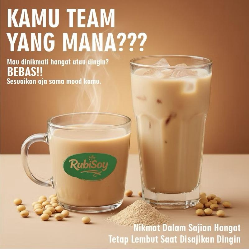 Susu Kedelai Bubuk Murni 100% Alami tanpa gula tinggi protein kemasan 200 gr, 400 gr dan 1 kg