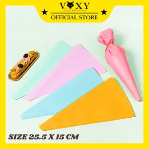 Silicone Piping Bag Segitiga Ukuran 25.5 x 15 Cm / Kantung Piping Bag Anti Lengket / Decorating Tools