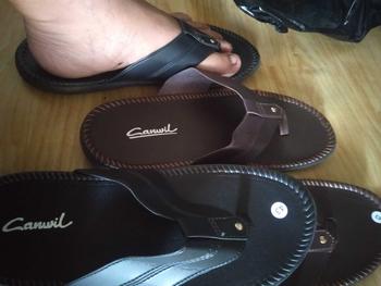 Product Review of SANDAL PRIA COWOK CASUAL BELI 1 GRATIS 1  PROMO Sendal Slop Kulit Pria Japit Slop Selop Jepit from A**g T** 3