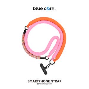 Bluecorn Original Trendy Fluffy & Soft Patchwork Universal Phone Lanyard for Smartphone Cellphone