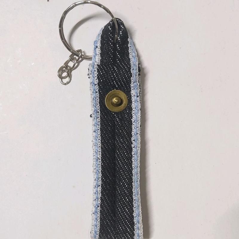 calvindenim Keychain gantungan kunci Denim accent selvedge Skyblue