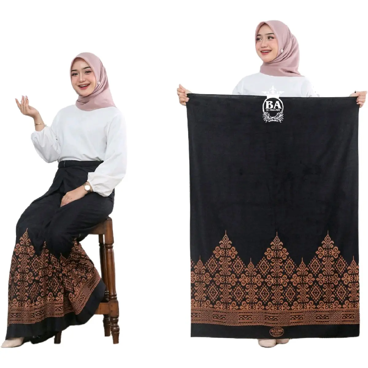 Sarung Goyor Pagar Alam Sarung Santri Pondok Terbaru Murah Batik Motif Rayon Hitam Pria Muslim